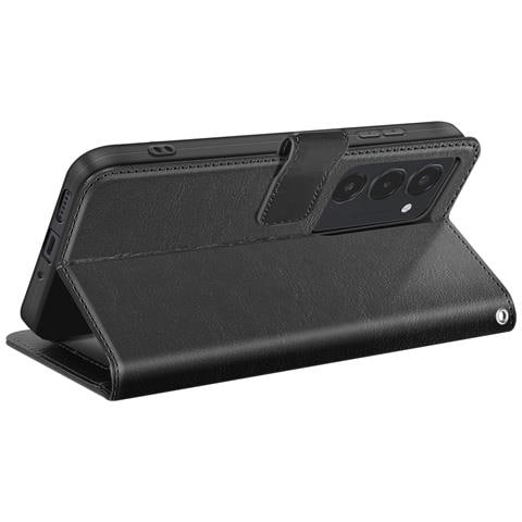 Custodia A Portafoglio Per Xiaomi Redmi 15 5g Con Cinturino Da Polso E Funzione Stand, Nero - Foto 2