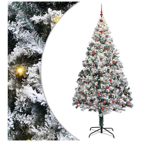 Albero di Natale artificiale con 300 LED Bianco 240 cm - Foto 1