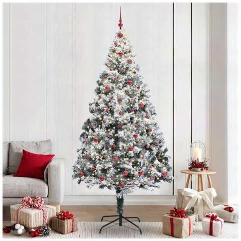 Albero di Natale artificiale con 300 LED Bianco 240 cm - Foto 2