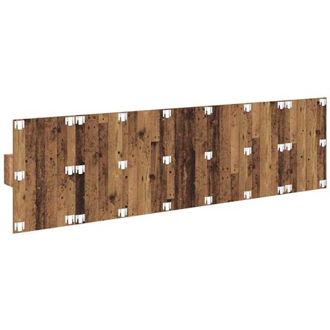 Testata con Comodino 3 pcs Legno vecchio Legno multistrato - Foto 9