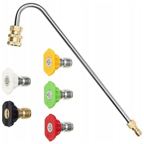 Set Di Ugelli Per Idropulitrice Con Lancia 1/4"" 34cm - 5 Ugelli (0°, 15°, 25°, 40°, 60°) | Max 250 Bar, 60°c | Compatibile Con, Lavor - Foto 1