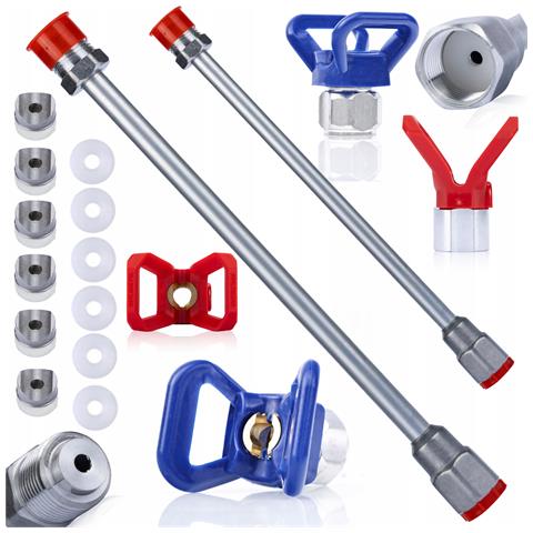 Set Lancia Per Pistola A Spruzzo 50cm + 30cm - Compatibile Con Filettatura 7/8'' | Acciaio Inossidabile, Usura Resistente | Accessori Verniciatura - Foto 1