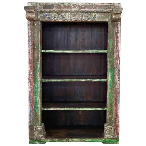 Scaffale In Legno Fatta A Mano 134x49x217h Cm - Foto 2