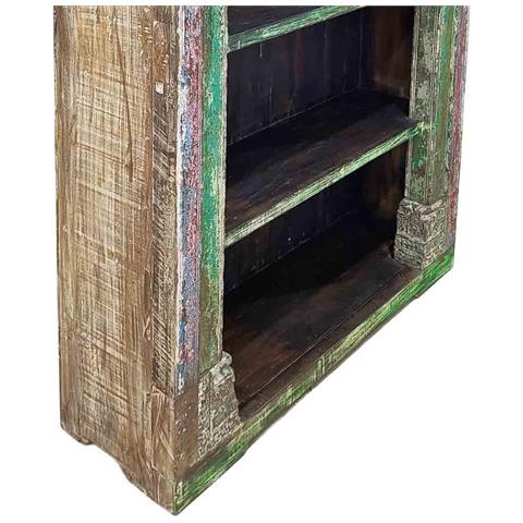 Scaffale In Legno Fatta A Mano 134x49x217h Cm - Foto 6