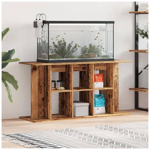 Supporto Acquario 120x40x60cm in Legno Multistrato Legno Antico - Foto 2