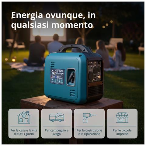Generatore inverter (GPL /benzina) KS 1900iG S - Foto 4