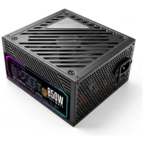 Alimentatore ATX 850W, 80+ Gold, Ultra Silenzioso, Connettore 12VHPWR PCIe 5.0, Nero - Foto 1