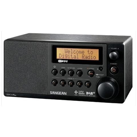 Radio da Tavolo con Cabinet Legno Nero 24 x 18x 11 cm DDR31-EU - Foto 2