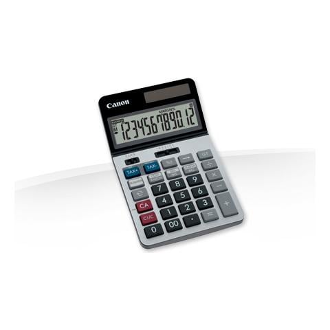 Calcolatrice da Tavolo con Batteria CR2016 Argento Plastica 9405B001 - Foto 1