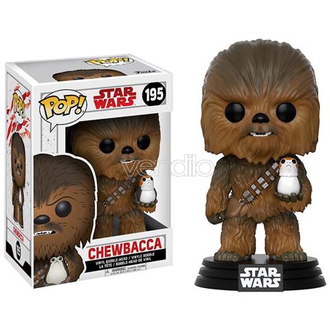 Figure Pop Bobble Star Wars Gli Ultimi Jedi Chewbecca con Porg 10 cm - Foto 1