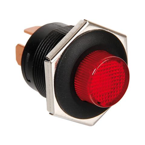 Interruttore Pulsante 12/24v Con Led Rosso - Foto 1