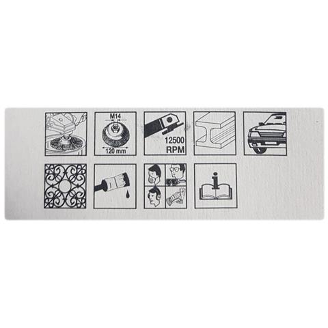 Spazzola circolare conica m14, diametro 90mm - Foto 2