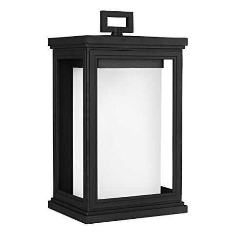 Elstead Roscoe - Lanterna Da Parete Media Da Esterno 1 Luce Nera Ip44, E27 - Foto 1