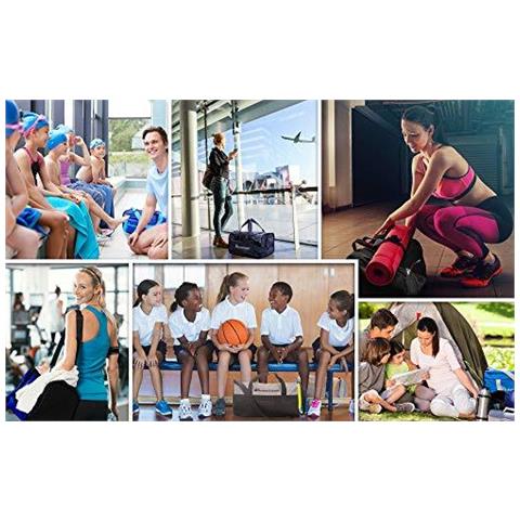 Borsa Sportiva Borsa Da Ginnastica Uomini Holdall Donne Duffel Borsa A Tracolla Fitness Piscina Corsa Del Sacchetto Cinghia Vacanza Borsa Sportiva Bagaglio A Mano Durante La Notte Campeggio Kit Piccola Borsa 20l Grande 40l (40 L Colore Rosa)  - Foto 2