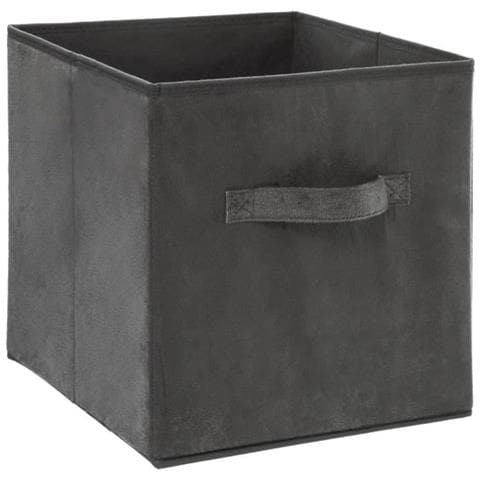 Scatola Portaoggetti 31x31 Cm - Velluto Grigio Scuro - Foto 1