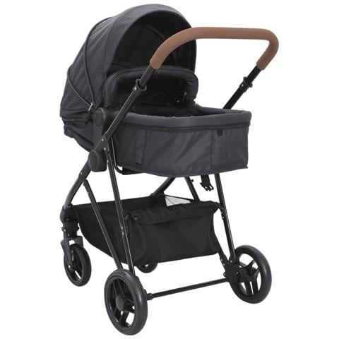 Passeggino 2 In 1 Antracite E Nero In Acciaio - Foto 10