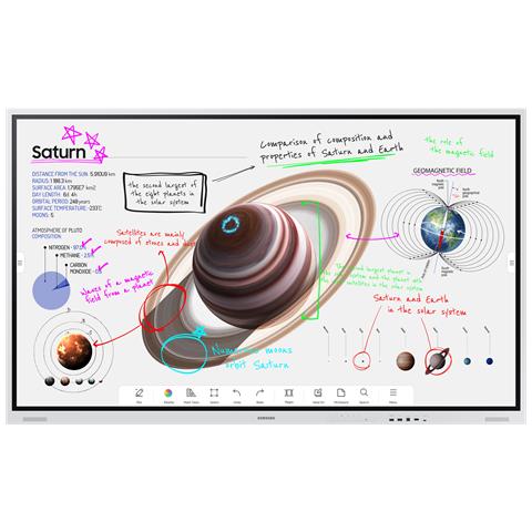 WM85B lavagna interattiva 2,16 m (85") 3840 x 2160 Pixel Touch screen Grigio, Bianco - Foto 1