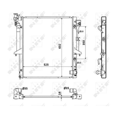 Radiatori Mitsubishi 53909 - Foto 1