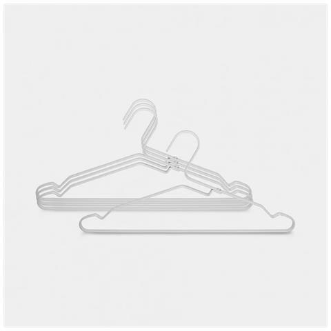 Aluminium Clothes Hangers Set - 4pcs. - Silver - Foto 1