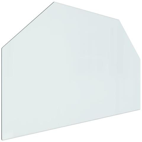 Lastra In Vetro Per Caminetto Esagonale 80x50 Cm - Foto 2