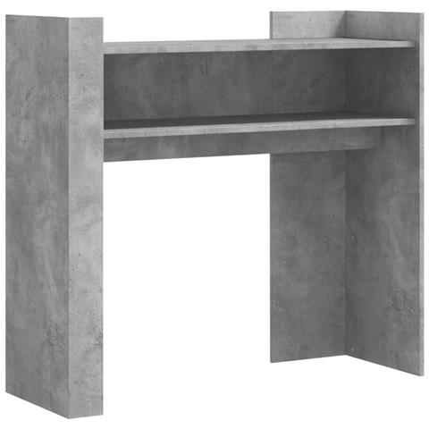 Tavolino Consolle Grigio Cemento 100x35x90 Cm In Multistrato - Foto 2