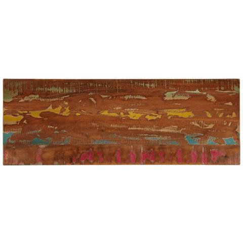 Piano Tavolo 140x60x2,5 Cm Rettangolare In Massello Di Recupero - Foto 1