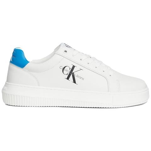 Chunky Cupsole Malibu Blu Sneakers Pelle Scarpe Uomo Bianco Eu 41, Ym0ym00681 0li - Foto 2