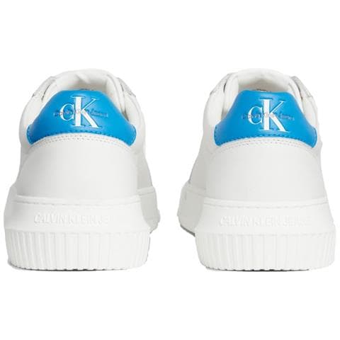 Chunky Cupsole Malibu Blu Sneakers Pelle Scarpe Uomo Bianco Eu 41, Ym0ym00681 0li - Foto 3