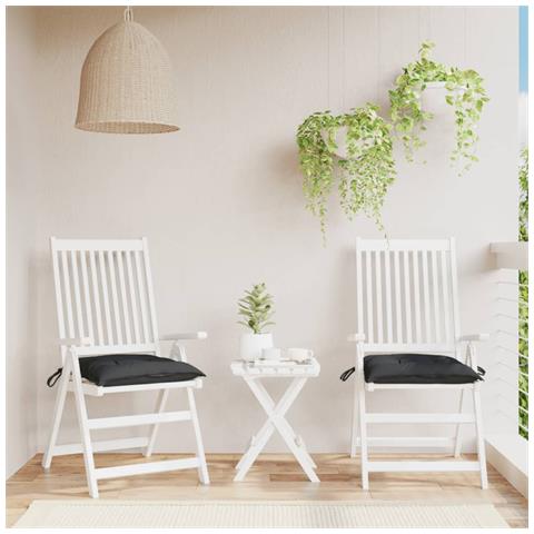 Cuscini Per Pallet 2 Pz Neri 50x50x7 Cm Tessuto Oxford - Foto 1