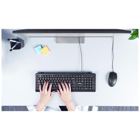 TK-150 tastiera Ufficio USB QWERTZ Tedesco Nero - Foto 7