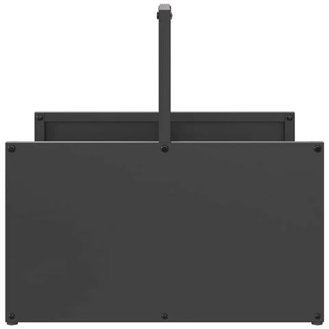 Rastrelliera per Legna da Ardere Nera 40x40x40 cm - Foto 2