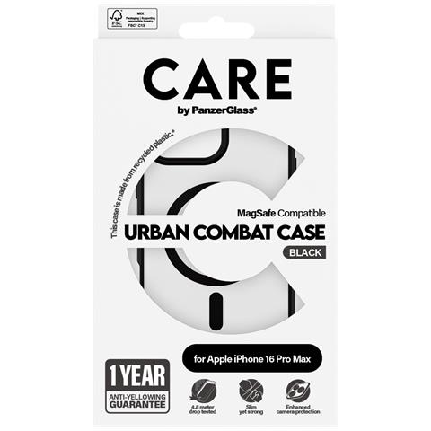 CARE by PG UrbCom BLK MagS iPhone16P 6.9 custodia per cellulare Cover Trasparente - Foto 4