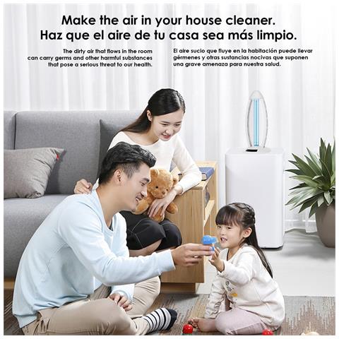 Dam Mini Sterilizzatore Portatile Per Disinfezione Con Luce Led Ultravioletta 21x12x45 Cm. Colore Bianco - Foto 2