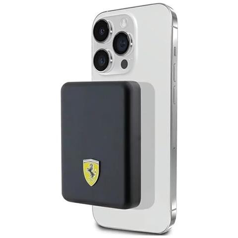 Powerbank Con Logo Metallico Magsafe 15w 5000mah - Nero - Foto 1