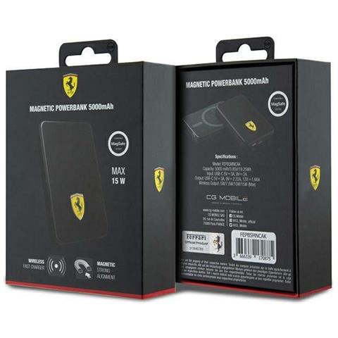 Powerbank Con Logo Metallico Magsafe 15w 5000mah - Nero - Foto 9