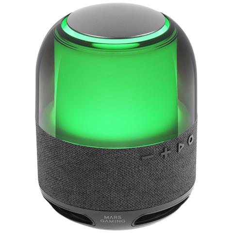 Marsgaming Ms-flow, Altoparlante Bluetooth 5.3 15w, Orbilight Rgb 360°, Driver Deepbass Da 57mm, Microsd, Nero - Foto 1