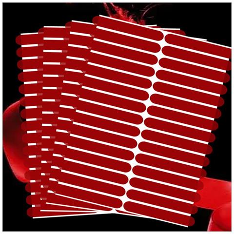 Linguette Adesive Bifacciali Per Unghie, 60 Mm X 10 Mm, 30 Pezzi/foglio, 10 Fogli - Foto 4