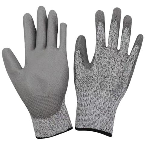 Guanti Antitaglio Di Livello 5, Guanti Da Lavoro Con Rivestimento In Pu, Guanti Di Sicurezza, Taglia S Grey S - Foto 1