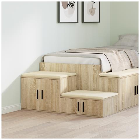 Mobile da deposito Rovere Sonoma 127x41x40 cm Legno ingegnerizzato - Foto 2