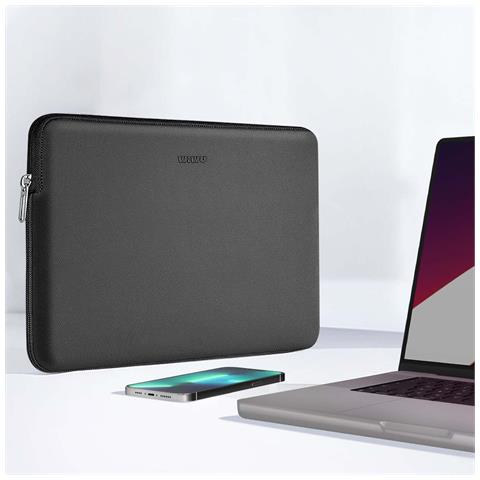 Custodia Zero Sleeve Ultra Sottile Per Laptop Macbook Pro 16"" Fodera Antiurto, Nero - Foto 2