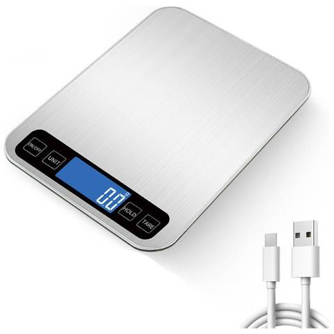 Bilancia Da Cucina Digitale Ricaricabile 5kg / 0.1g Ad Alta Precisione Per Alimenti - Foto 1