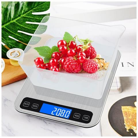 Bilancia Da Cucina Digitale Ricaricabile 5kg / 0.1g Ad Alta Precisione Per Alimenti - Foto 6