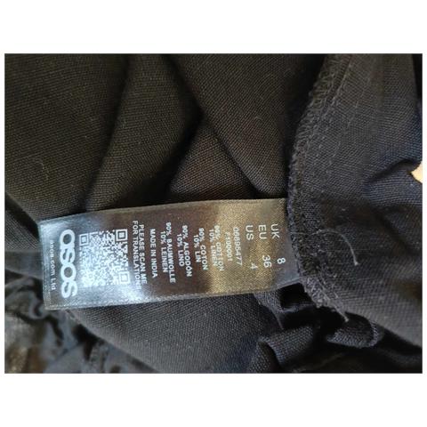 Asos Tuta Con Pantaloncini Manica Corta Leggero Comodo Nero Taglia 36 - Foto 2