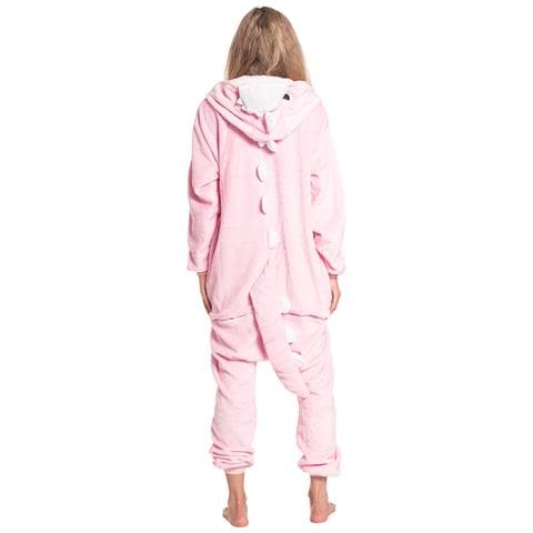 Pigiama Da Donna Tuta Kigurumi Onesie Costume Dinosauro Rosa 145-155 S - Foto 2