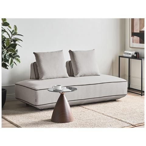 Chaise Longue Seillans Tessuto Grigio Chiaro - Foto 1