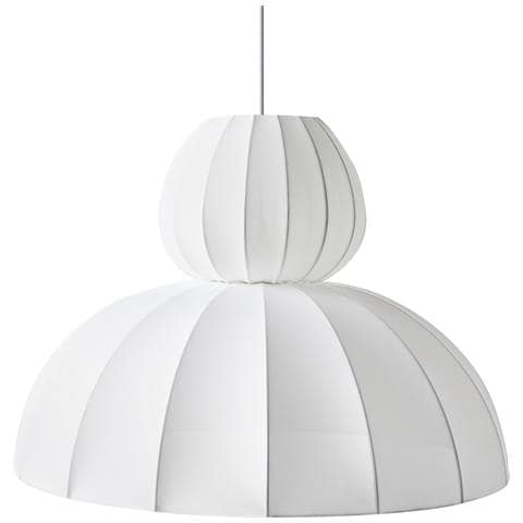 Lampadario Goelette Finta Seta Bianco - Foto 2