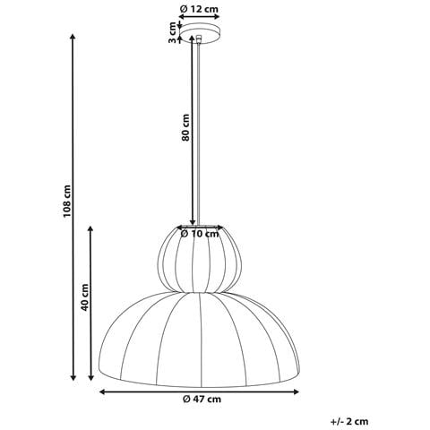 Lampadario Goelette Finta Seta Bianco - Foto 7