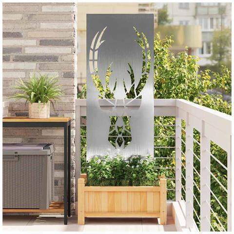 Pannello Decorativo da Giardino Argento 50 x 140 cm - Foto 2