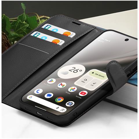 Custodia A Portafoglio Per Google Pixel 10 / Pixel 10 Pro Con Supporto, Nero - Foto 5