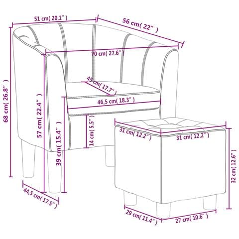Poltrona a Pozzetto con Poggiapiedi Rosso Vino in Similpelle - Foto 8